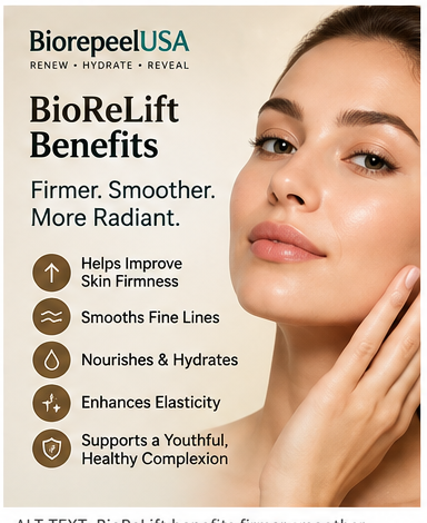 BioReLift benefits guide for hydration, smoother-looking and firmer-looking skin | Biorepeelusa